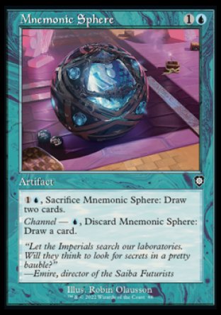 (088) Magic The Gathering Commander: The Brothers' War Single: Mnemonic Sphere  Common