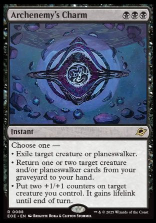 (088) Magic The Gathering Edge of Eternities: Promos Single: Archenemy's Charm (V.1) Holo Rare