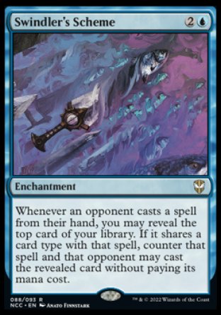 (088) Magic The Gathering Commander: Streets of New Capenna Single: Swindler's Scheme  Rare