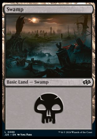 (088) Magic The Gathering Foundations Jumpstart Single: Swamp (V.2)  Land