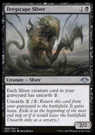 (088/254) Magic The Gathering Modern Horizons Single: Dregscape Sliver  Uncommon
