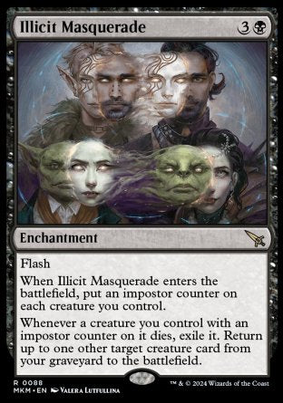 (088) Magic The Gathering Murders at Karlov Manor Single: Illicit Masquerade  Rare