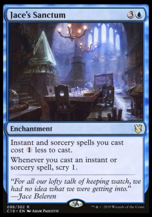 (088) Magic The Gathering Commander 2019 Single: Jace's Sanctum  Rare
