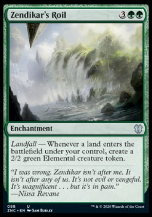 (088) Magic The Gathering Commander: Zendikar Rising Single: Zendikar's Roil  Uncommon