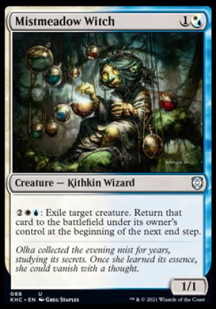 (088) Magic The Gathering Commander: Kaldheim Single: Mistmeadow Witch  Uncommon