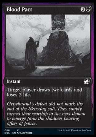 (088) Magic The Gathering Innistrad: Double Feature Single: Blood Pact Holo Common