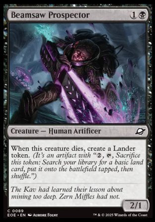 (089) Magic The Gathering Edge of Eternities Single: Beamsaw Prospector  Common