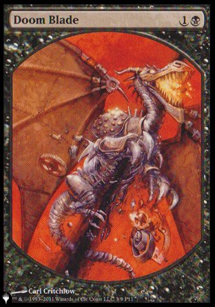 (003) Magic The Gathering The List Single: Doom Blade  Rare