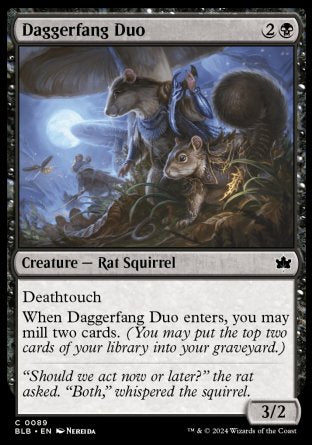 (089) Magic The Gathering Bloomburrow Single: Daggerfang Duo  Common