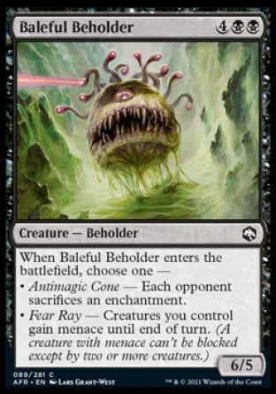 (089) Magic The Gathering Adventures in the Forgotten Realms Single: Baleful Beholder Holo Common