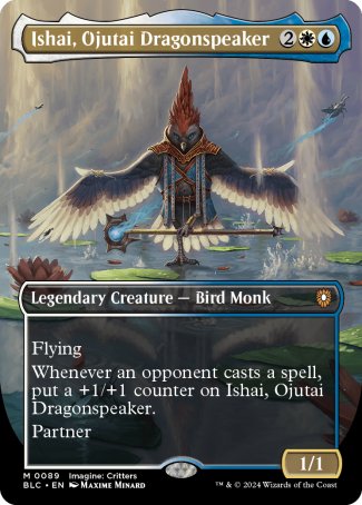 (089) Magic The Gathering Commander: Bloomburrow: Extras Single: Ishai, Ojutai Dragonspeaker Holo Mythic