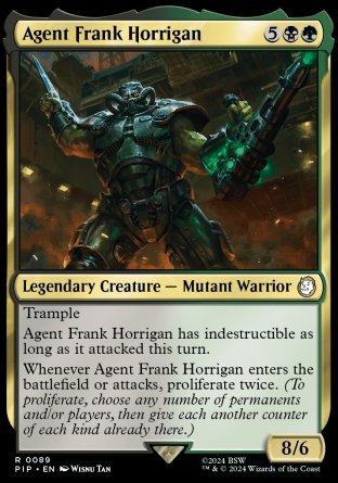 (089) Magic The Gathering Universes Beyond: Fallout Single: Agent Frank Horrigan  Rare
