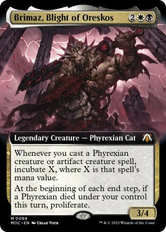 (089) Magic The Gathering Commander: March of the Machine: Extras Single: Brimaz, Blight of Oreskos (V.1) Holo Mythic