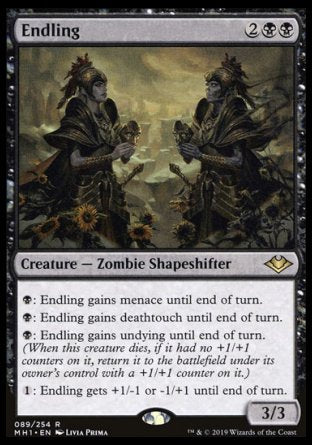 (089/254) Magic The Gathering Modern Horizons Single: Endling Holo Rare