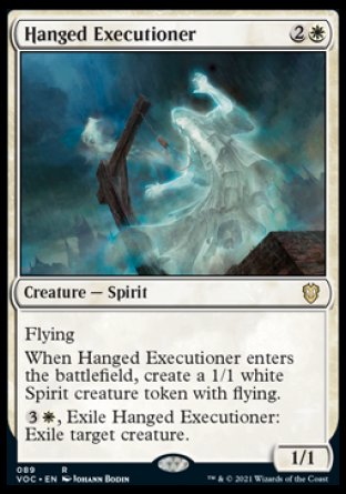 (089) Magic The Gathering Commander: Innistrad: Crimson Vow Single: Hanged Executioner  Rare