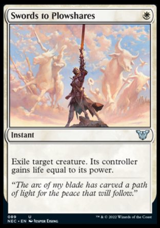 (089) Magic The Gathering Commander: Kamigawa: Neon Dynasty Single: Swords to Plowshares  Uncommon