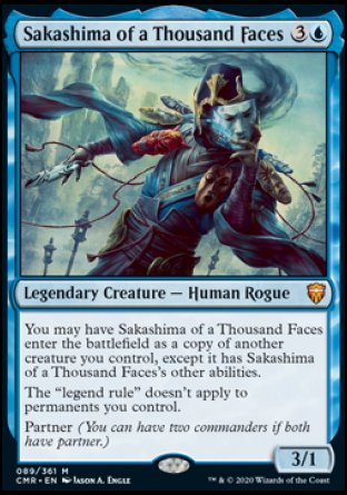 (089/361) Magic The Gathering Commander Legends Single: Sakashima of a Thousand Faces Holo Mythic