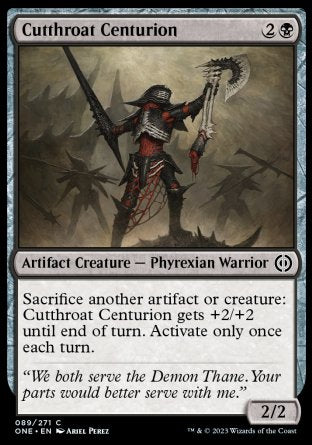 (089) Magic The Gathering Phyrexia: All Will Be One Single: Cutthroat Centurion  Common