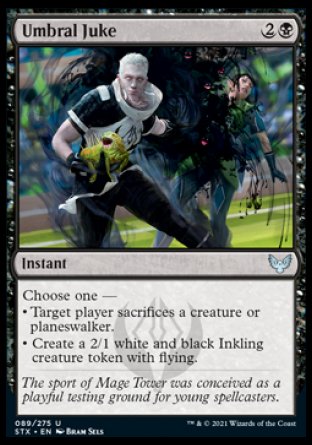 (089) Magic The Gathering Strixhaven: School of Mages Single: Umbral Juke  Uncommon
