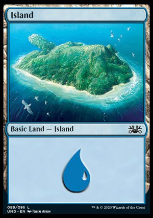 (089/096) Magic The Gathering Unsanctioned Single: Island (V.1)  Land