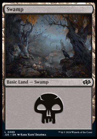 (089) Magic The Gathering Foundations Jumpstart Single: Swamp (V.3)  Land