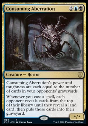 (089) Magic The Gathering Commander: Zendikar Rising Single: Consuming Aberration  Rare