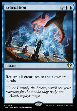 (089) Magic The Gathering Commander Masters Single: Evacuation  Rare