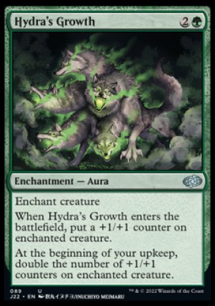 (089) Magic The Gathering Jumpstart 2022 Single: Hydra's Growth  Uncommon