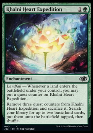 (090) Magic The Gathering Jumpstart 2022 Single: Khalni Heart Expedition  Common