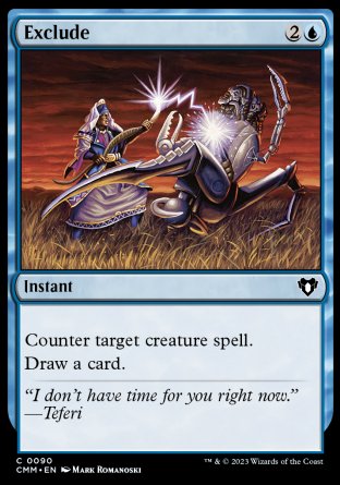 (090) Magic The Gathering Commander Masters Single: Exclude  Common