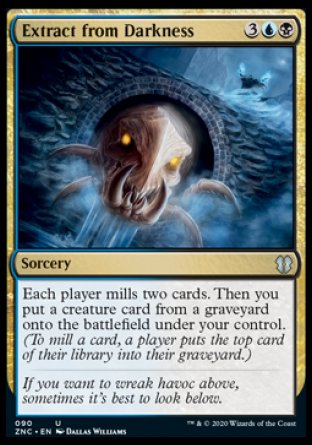 (090) Magic The Gathering Commander: Zendikar Rising Single: Extract from Darkness  Uncommon