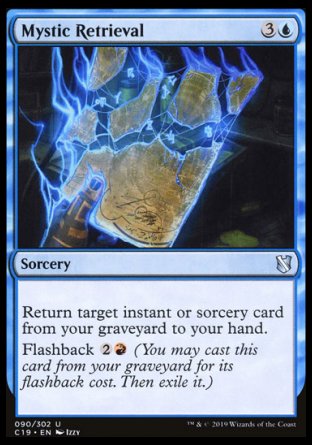 (090) Magic The Gathering Commander 2019 Single: Mystic Retrieval  Uncommon