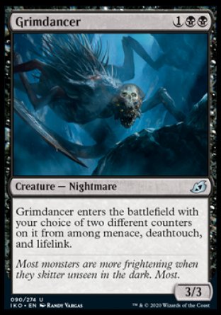 (090/274) Magic The Gathering Ikoria: Lair of Behemoths Single: Grimdancer Holo Uncommon