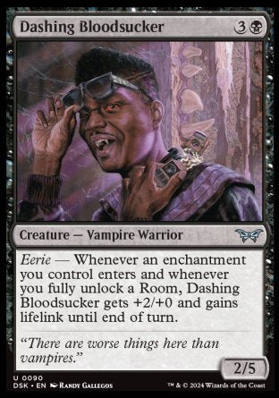 (090) Magic The Gathering Duskmourn: House of Horror Single: Dashing Bloodsucker  Uncommon