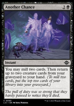 (090) Magic The Gathering The Lost Caverns of Ixalan Single: Another Chance  Common