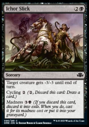 (090) Magic The Gathering Dominaria Remastered Single: Ichor Slick Holo Common