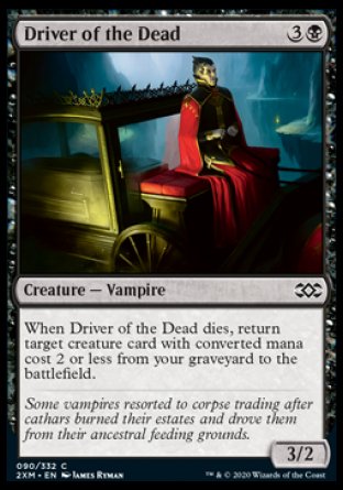 (090/332) Magic The Gathering Double Masters Single: Driver of the Dead  Common