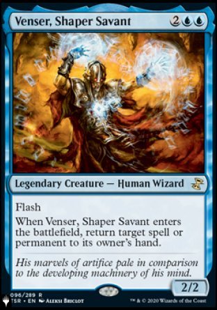 (096) Magic The Gathering The List Single: Venser, Shaper Savant  Rare
