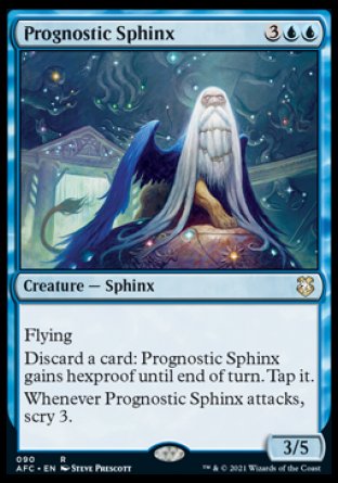 (090) Magic The Gathering Commander: Adventures in the Forgotten Realms Single: Prognostic Sphinx  Rare