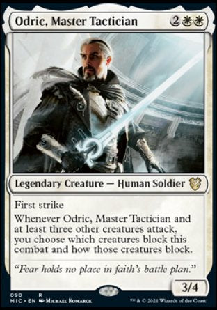 (090) Magic The Gathering Commander: Innistrad: Midnight Hunt Single: Odric, Master Tactician  Rare