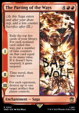 (091) Magic The Gathering Universes Beyond: Doctor Who Single: The Parting of the Ways  Rare