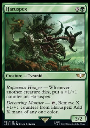 (091) Magic The Gathering Universes Beyond: Warhammer 40000 Single: Haruspex Holo Rare