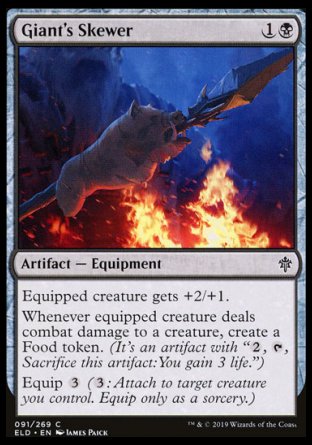 (091/269) Magic The Gathering Throne of Eldraine Single: Giant's Skewer  Common