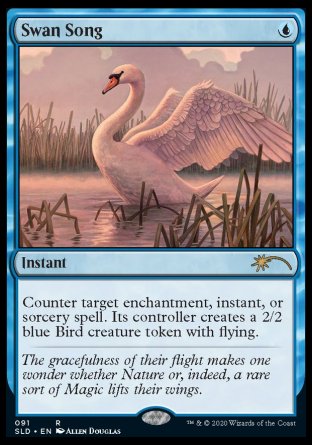 (091) Magic The Gathering Secret Lair Drop Series Single: Swan Song  Rare