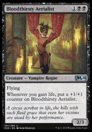 (091/280) Magic The Gathering Core 2020 Single: Bloodthirsty Aerialist Holo Uncommon