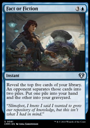 (091) Magic The Gathering Commander Masters Single: Fact or Fiction  Uncommon