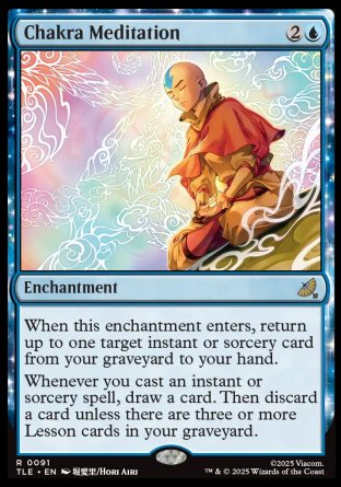 (091) Magic The Gathering Magic: The Gathering | Avatar: The Last Airbender: Eternal Single: Chakra Meditation (V.1)  Rare