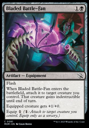 (091) Magic The Gathering March of the Machine Single: Bladed Battle-Fan  Common