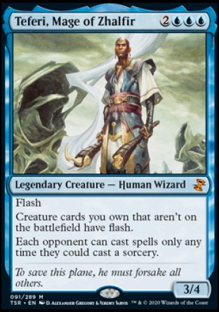(091/289) Magic The Gathering Time Spiral Remastered Single: Teferi, Mage of Zhalfir Holo Mythic