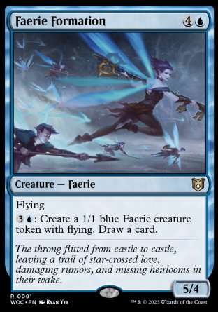 (091) Magic The Gathering Commander: Wilds of Eldraine Single: Faerie Formation  Rare